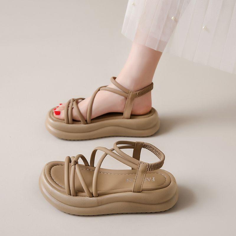 Ladies Shoes Platform Roman Style Open Toe Women's Sandals 2025 Trend Summer Comfortable Sale Comfort The Best Trending Elegant
