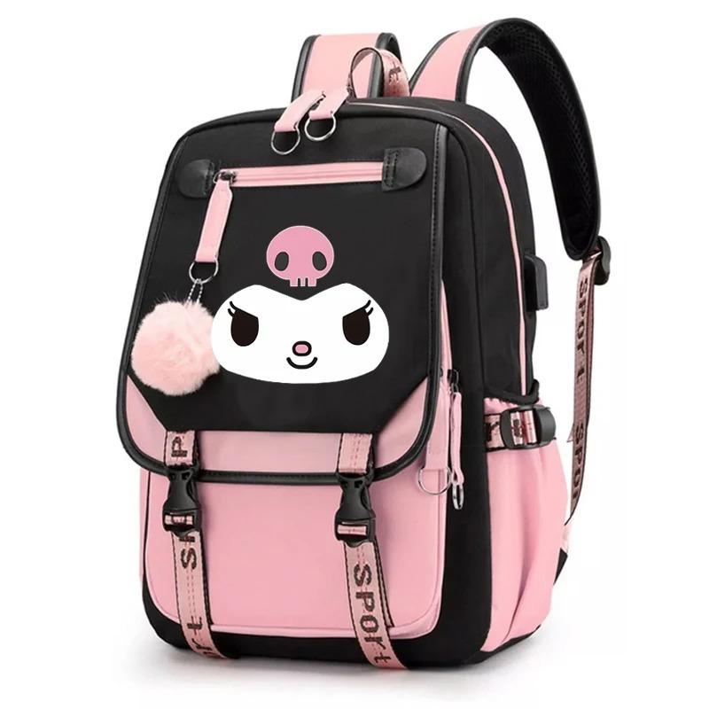 Cartoon Printed Children'S Schoolbag Contrasting Color Neutral Primary And Secondary School Student Spine Backpack