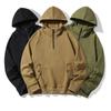 Spring and Autumn Plus Size Men's Fashionable Casual Hooded Patchwork Hoodie Men's Retro Long Sleeved Loose Men's Clothing