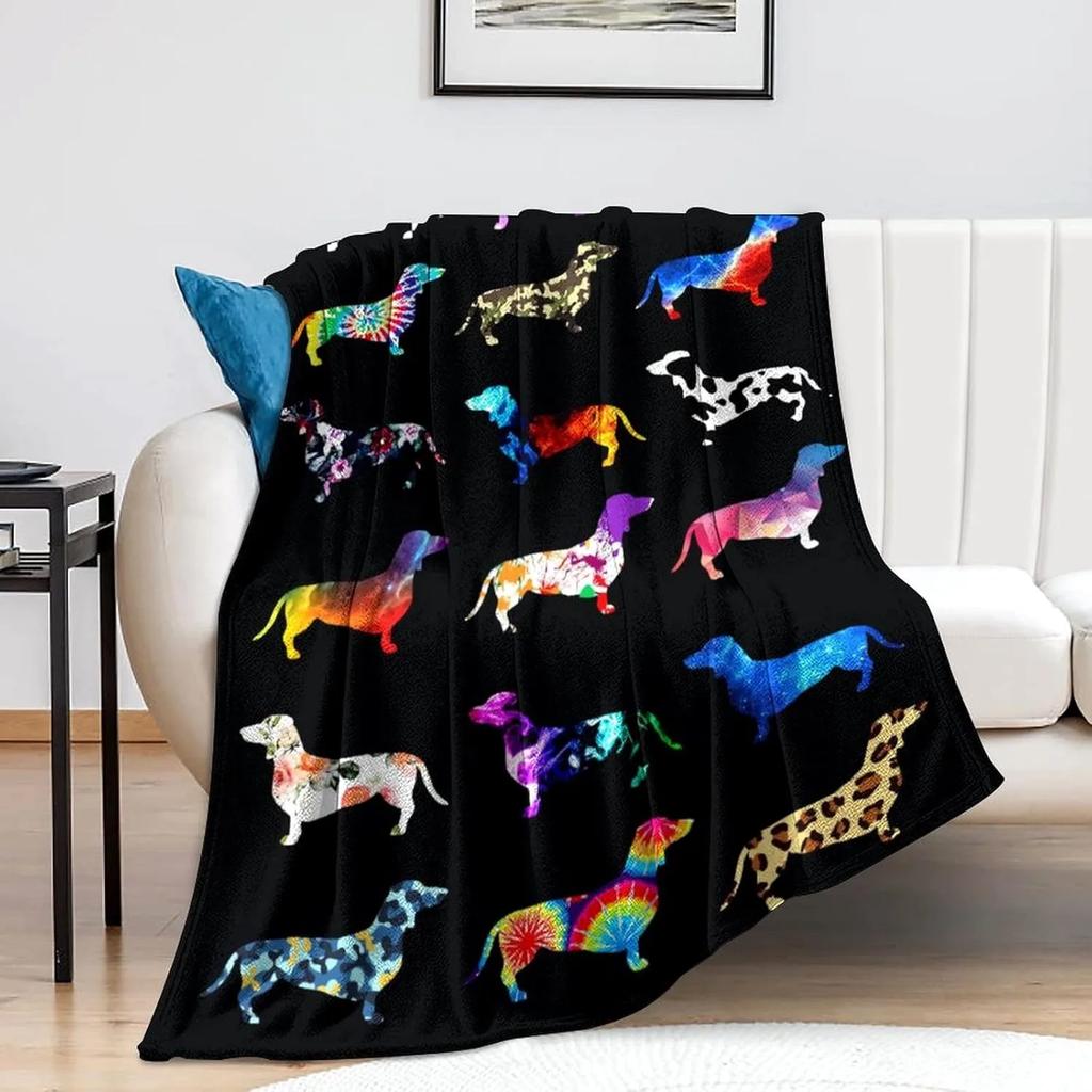 1PC Throw Cute Dinosaur animals theme Flannel Blanket Soft thin Blankets wolfs art for Sofa Bed Car Camp wild animals theme gift