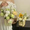 Portable Flower Packaging Box Wedding Decoration Gift Bag Handbag Valentine's Day Birthday Party Decor DIY Bouquet Packaging