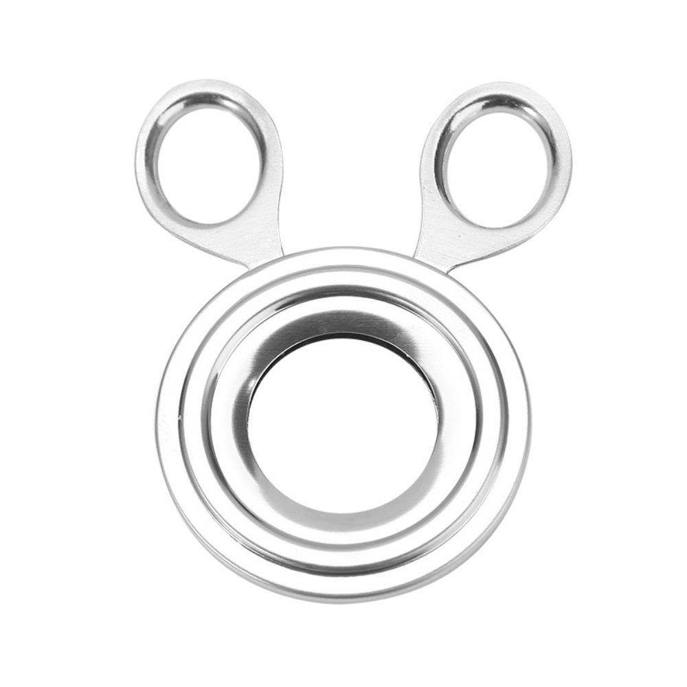 2PCS Stainless Steel Shell Opener Silver Handheld Egg Breaker Egg Shell Cutter Bakery