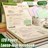 Color Loose-leaf Notebook 120 Pages Hand Account Book Multifunctional Diary Book  School Office