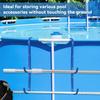 1/2Pcs Swimming Pool Pole Hook Leaf Skimmer Net Holder Strong Load-bearing Universal Compatibility Easy Installation Pool