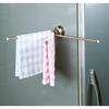 MAGIC LOC Triple Dishcloth Holder with Super Strong Suction Cups, Stainless Steel, 27cm, F7496 (1 piece)