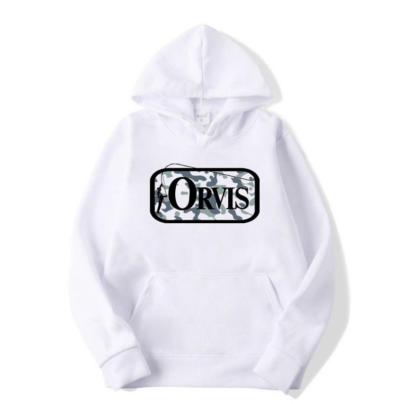 Men's Stay Orvis front and back Printed Sweatshirts Classic Funny Hoodies for Women Sportswear Tops Fishing outdoors