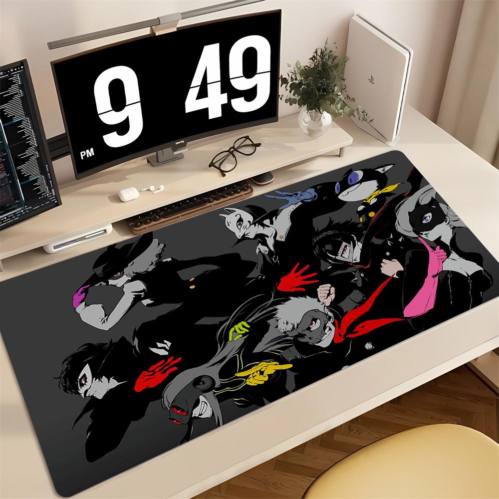 Desk Mat Gamer Mousepads P-persona 5 Pc Mouse Pad Office Desk Pads Large Mousepad Non-slip Mouse Mats For Computer gift XXL