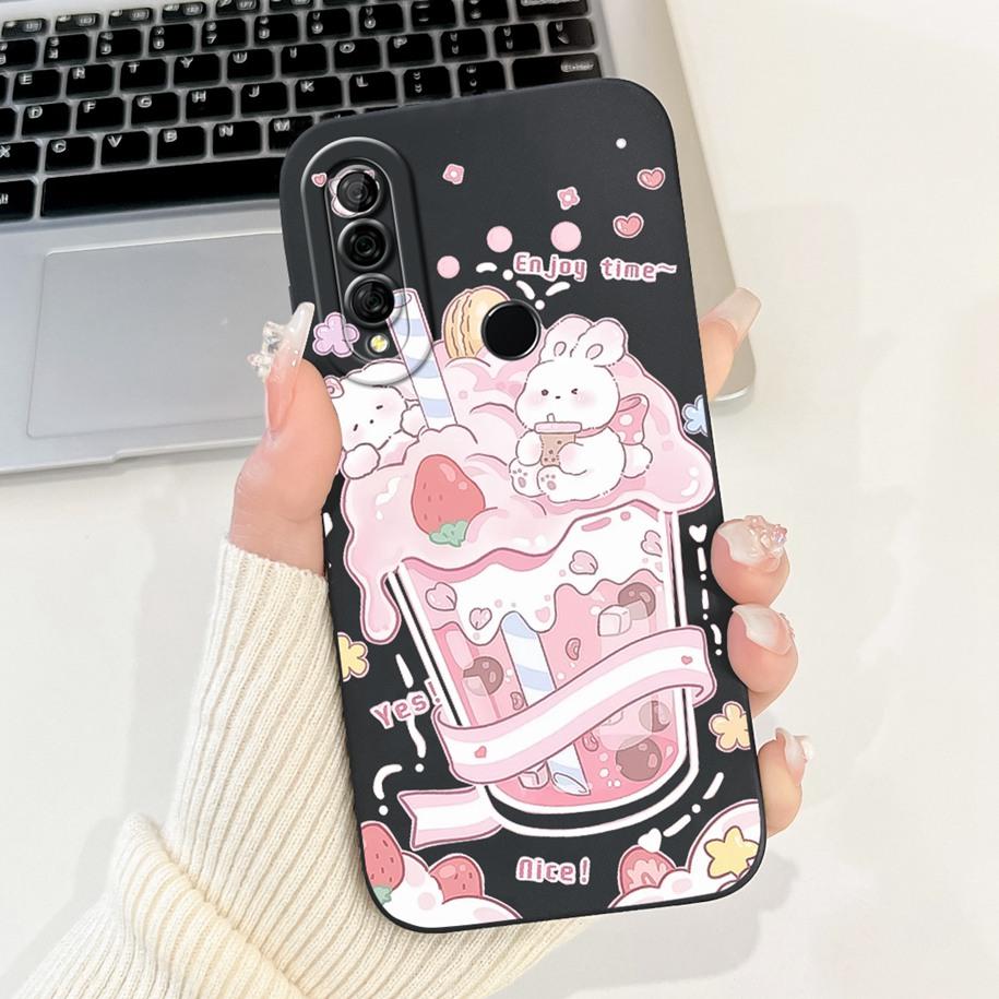 For Huawei P30 Lite Case MAR-LX1A MAR-LX2 Cover Cute Panda Rabbit Soft Silicone Phone Case For Huawei P30Lite Nova 4e Fundas New
