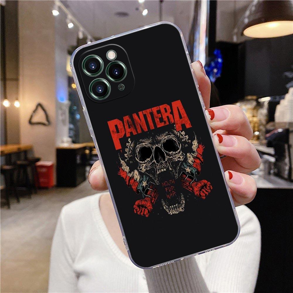 Прозрачный чехол для iPhone 16 15 14 13 12 11 Pro Max Mini Xs XR 8 Plus Dimebag Pantera Рок-группа Даррелл Чехол для iPhone 16 Pro