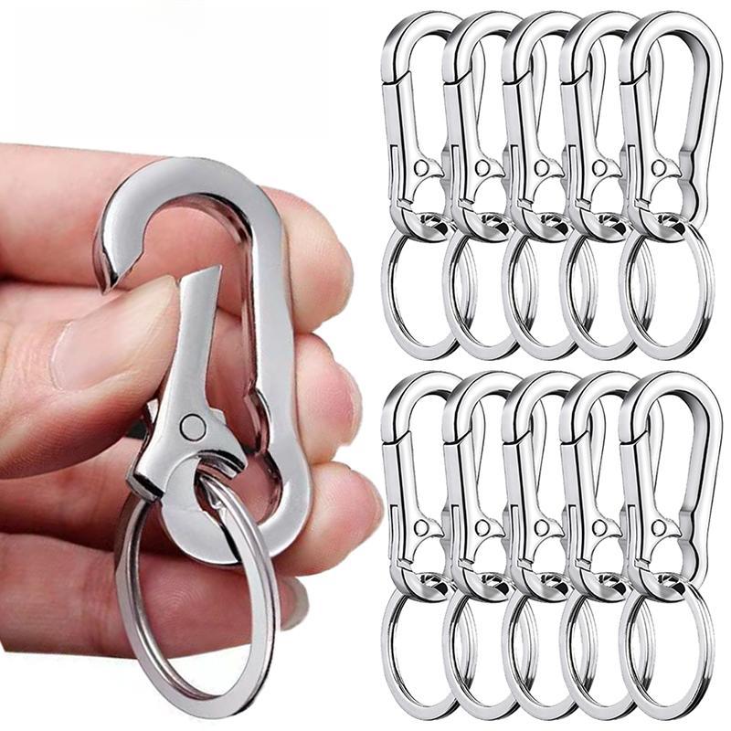 2/5Pcs Gourd Buckle Keychains Climbing Hook Car Strong Carabiner Shape Keychain Accessories Key Chain Ring