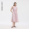 Langzi Round Neck Sleeveless Sunscreen A-Line Maxi Dress