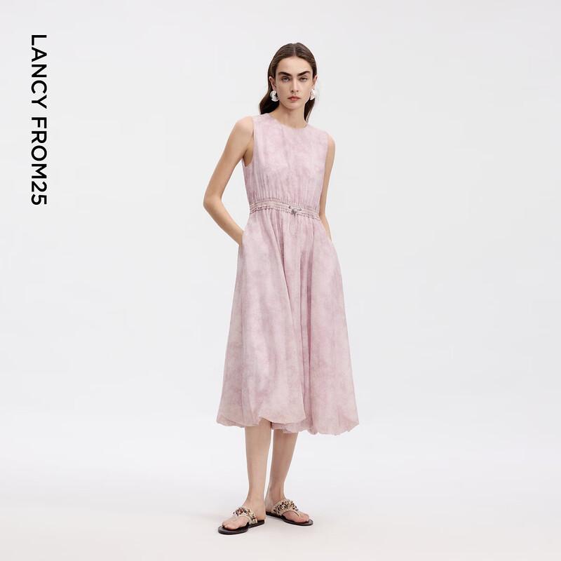 Langzi Round Neck Sleeveless Sunscreen A-Line Maxi Dress