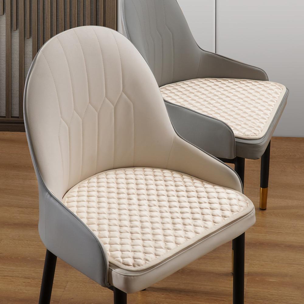 44x41cm Curved Dining Chair Cushion Soft Winter Student Cushion Semi-circular Chair Pad Household