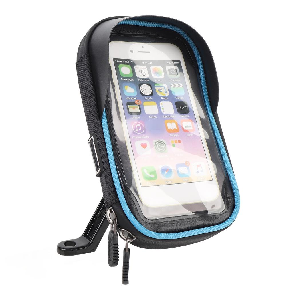 Сумка для велосипедного телефона с передней рамкой, водонепроницаемая, вращающаяся на 360 градусов, дизайн переднего козырька, сенсорный экран, велосипедный телефон