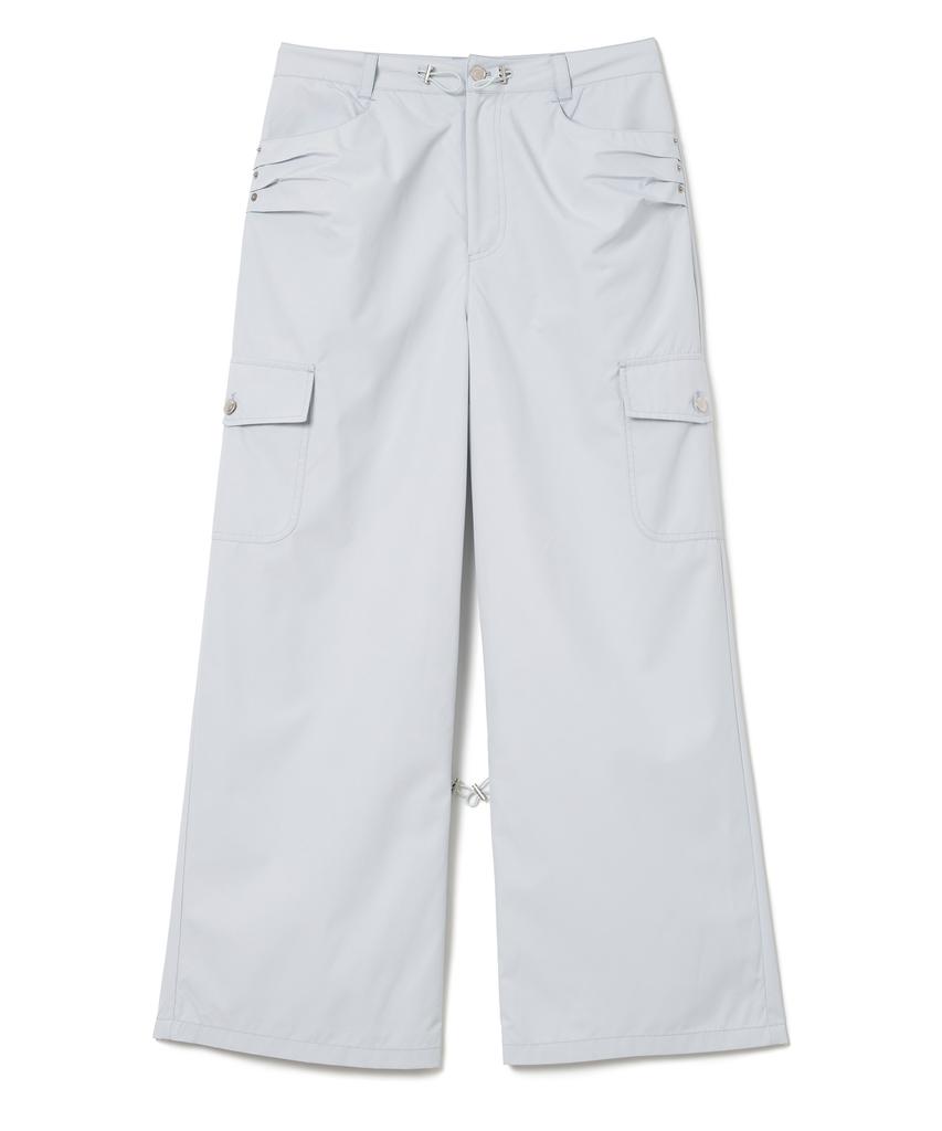 MILLO WOMEN String Cargo Wide Pants [Sky Blue]