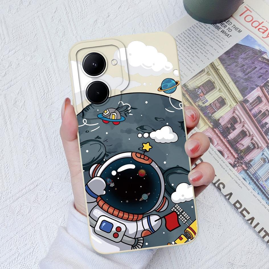 Чехол для Realme C11 C12 C15 C17 C20 C30 C33 C35 C55, роскошный матовый астронавт, жидкий силикон, мягкая задняя крышка для OPPO Realme GT Coque Fundas, бампер