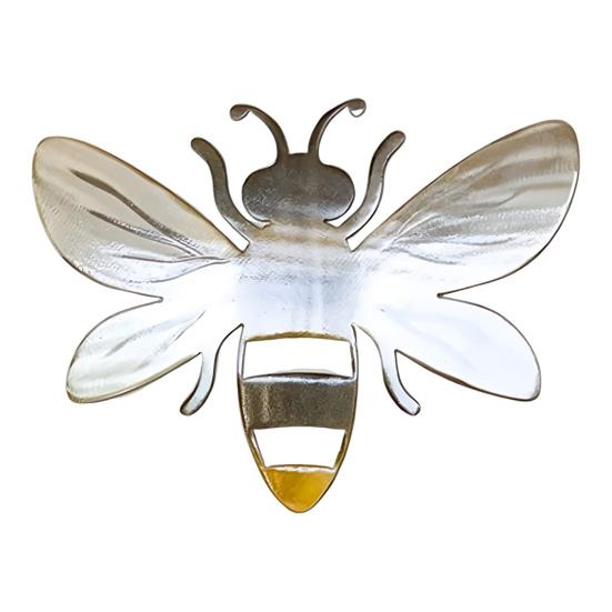 Металлическая пчела настенное украшение 3D пчела художественная работа настенная скульптура медоносная пчела внутреннее наружное украшение для двора сада дома фермерского дома