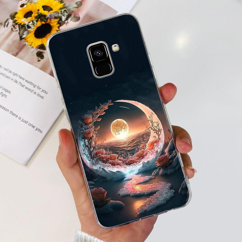 Для Samsung Galaxy A8 (2018) / A8+ (2018) Мягкий силиконовый TPU чехол SM-A730F A530F для Samsung A 8 A8 Plus, милые чехлы с мультяшными пандами