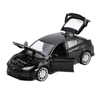 1/24 HONDA CIVIC TYPE R литой спортивный автомобиль модель игрушечный автомобиль гоночный автомобиль металл модель звук и свет коллекция детский подарок