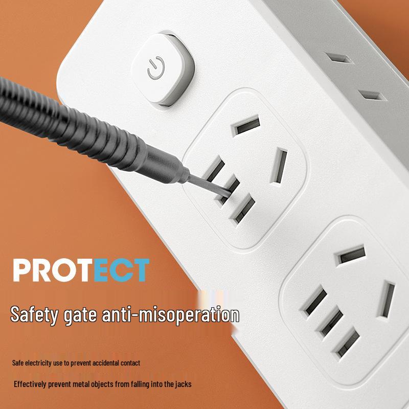 USB удлинитель с многорозеточной настольной панелью для умного дома