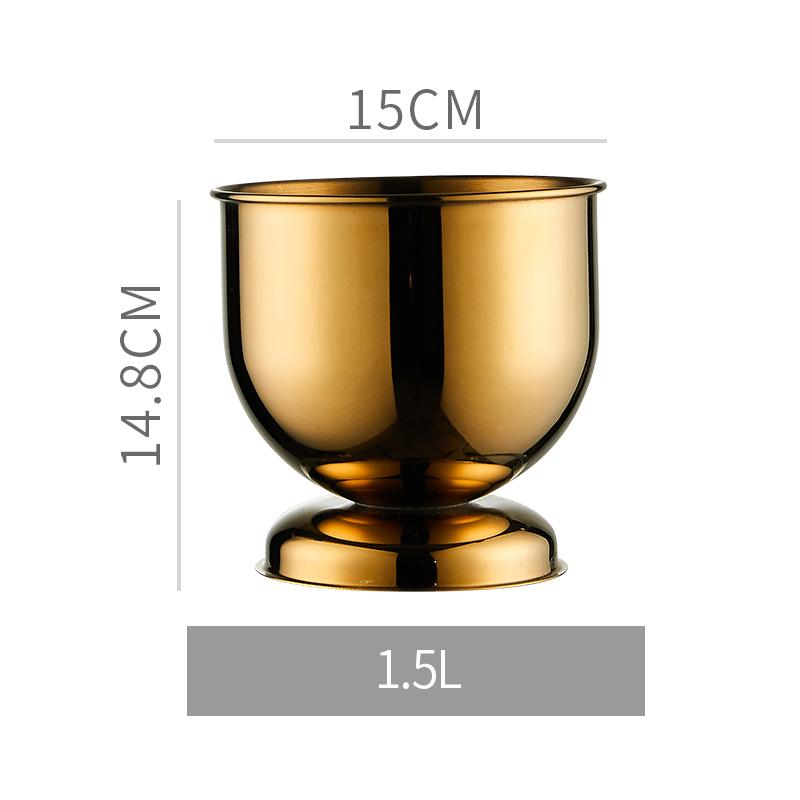 Шампанское, охлажденное вино, пиво, красное вино, куб, бар, КТВ, ведро с двумя ручками, золотое, золотое, толстое, с головой тигра, ведро для льда, шампанское