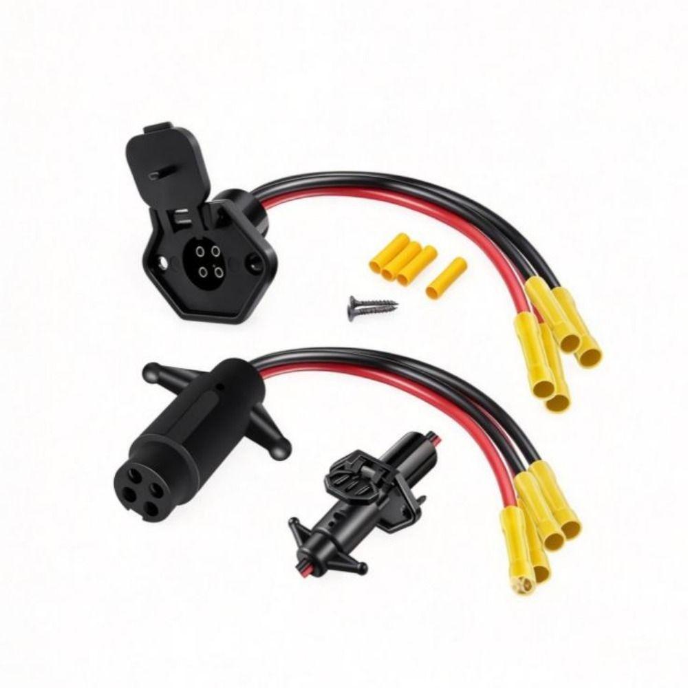 8AWG/10AWG 2-Wire Drag Motor Socket 12V-24V Marine Trolling Motor for Boat Trolling Motor