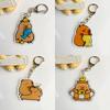 Capybara Acrylic Keychain Toy Cartoon Keyring Pendant Backpack Bag Key Ring Decor Gift