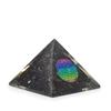 Small Orgonite Pyramids 5.5x4.5cm – Flower of Life – Black Tourmaline Chips