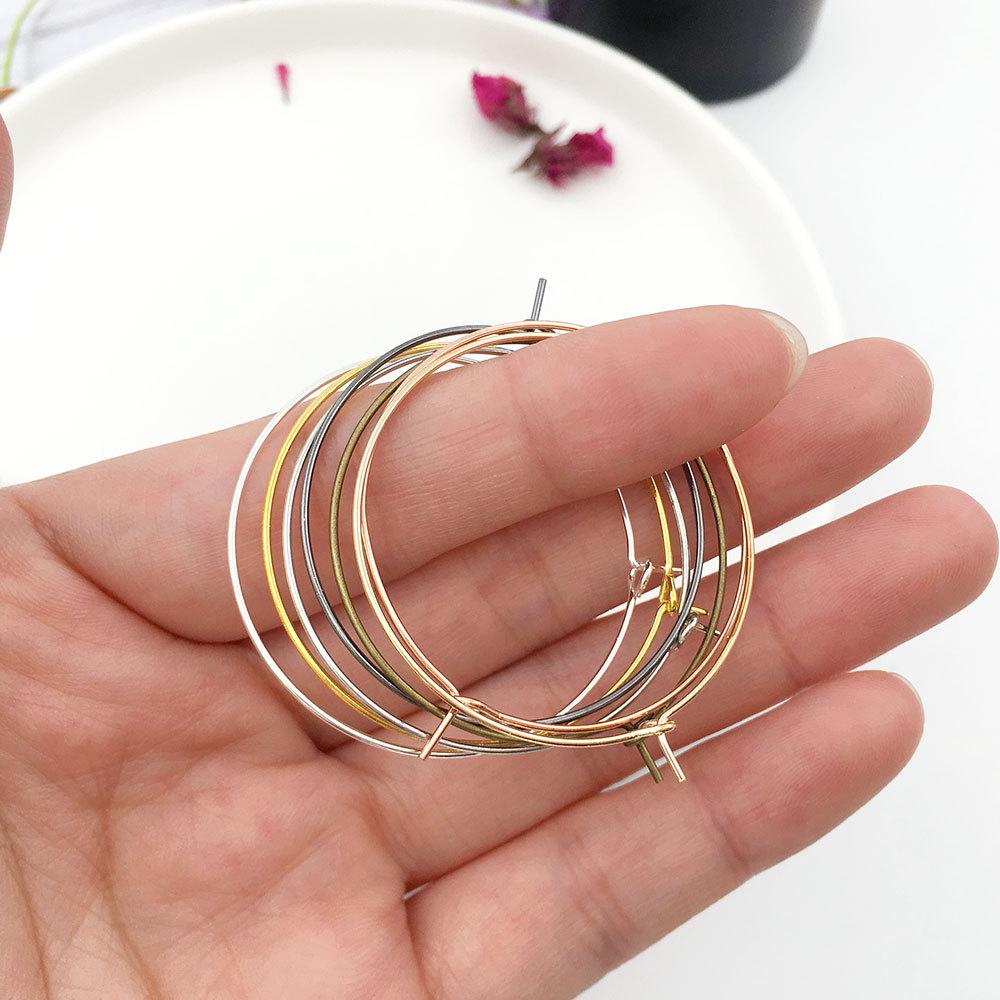 Набор аксессуаров для серег в форме девятки, разноцветный, сделай сам