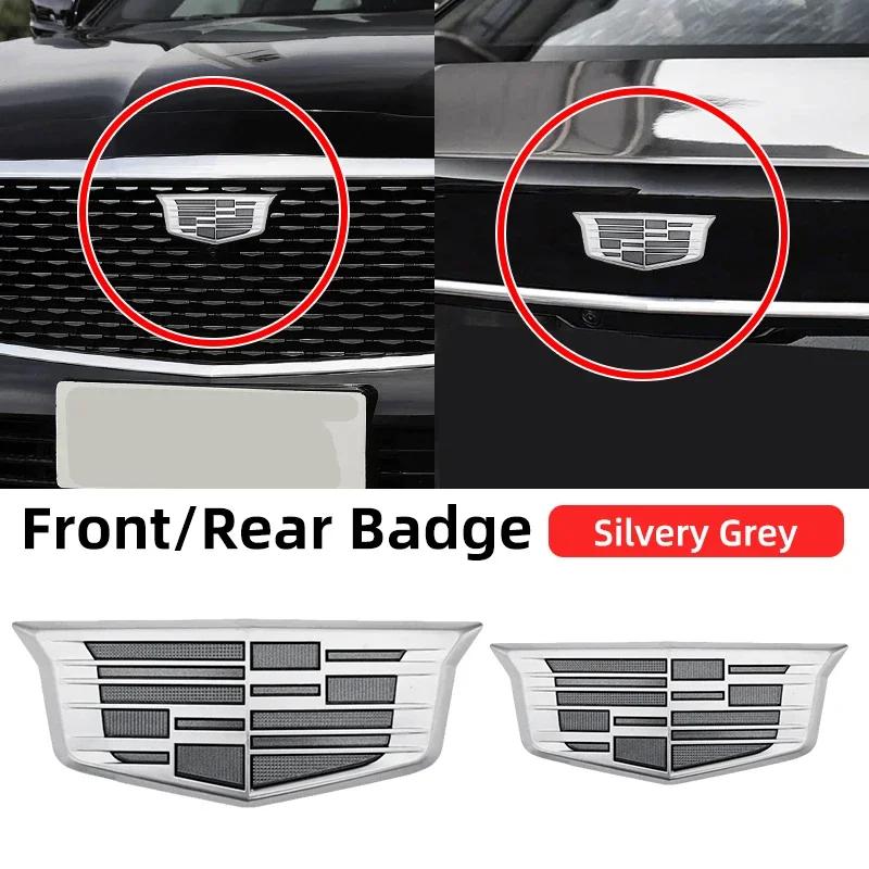 AABHT1 1PCS ABS for Cadillac Logo CT4 CT5 CT6 XT4 XT5 XT6 ATS XTS Car Front Center Grille Emblem Rear Trunk Badge Sticker Accessories