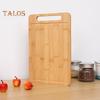 Разделочная доска из бамбука, утолщенная двухсторонняя разделочная доска для мяса и овощей, кухонная разделочная панель с вертикальным хранением, защита от плесени и фруктов