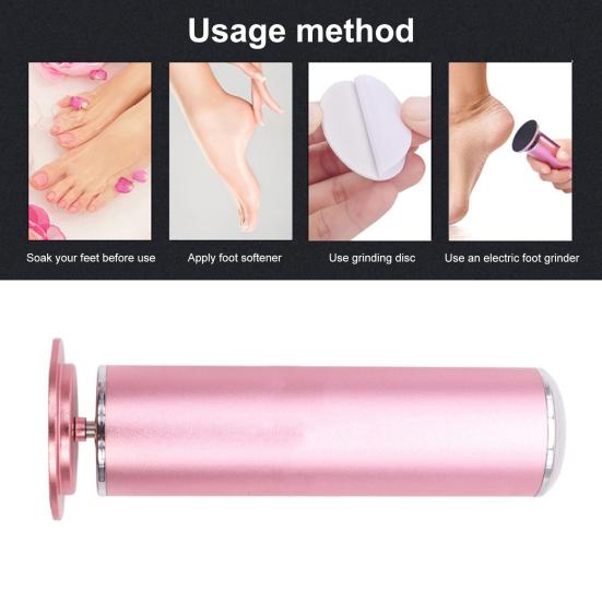 Электрическая пилка для ног 800 об/мин шлифовальная машина для ног с 60 наждачными дисками инструмент для педикюра с омертвевшей кожей
