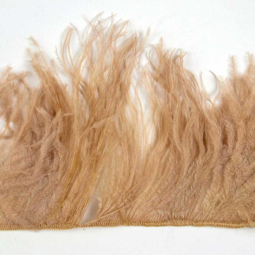Feather1Meter Ostrich Feathers Fringe Trimming String 10-15/15-18/18-22cm Plumes Ribbon For Crafts Dress Sewing Accessories