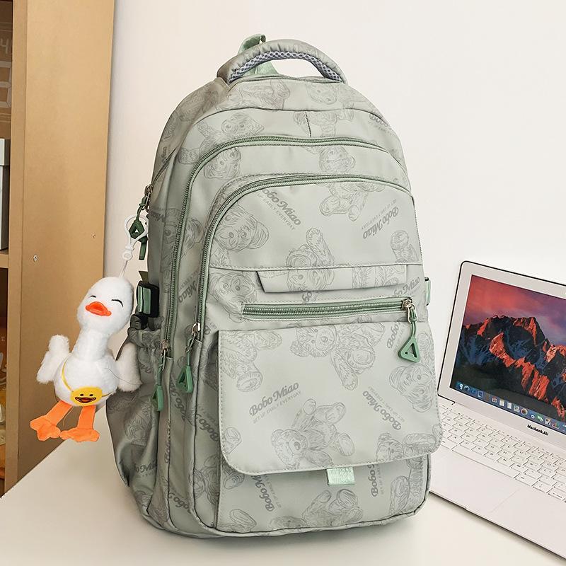 Girls Burgundy Large Capacity Middle School Junior Middle School Elementary School Backpack