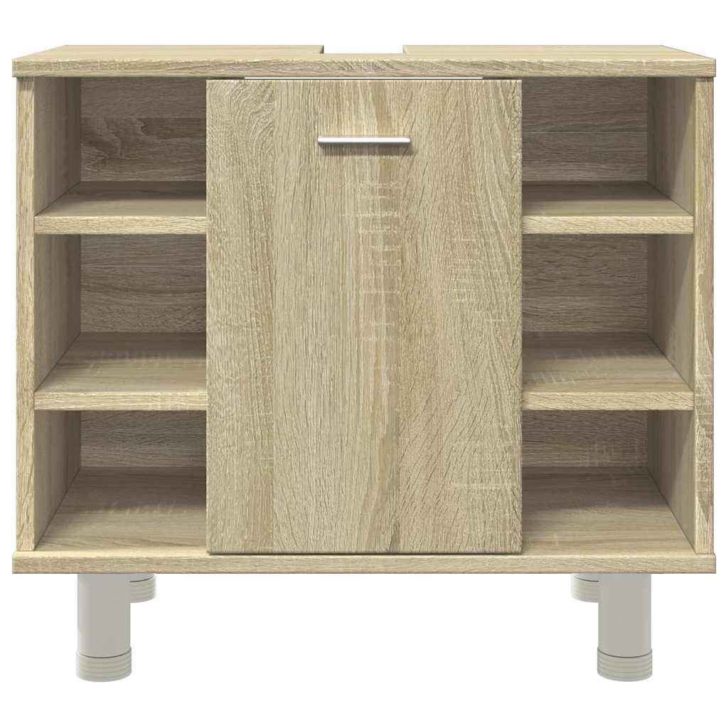Bathroom Cabinet in Sonoma Oak 60 x 32 x 53.5 cm Particleboard
