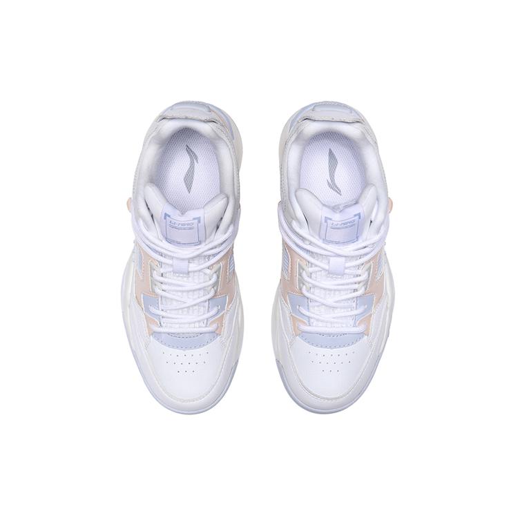 Li Ning Synthetic Leather, Artificial Leather Cushioning Slip Resistant Abrasion Resistant Coverage Support Low top AGBR022-3