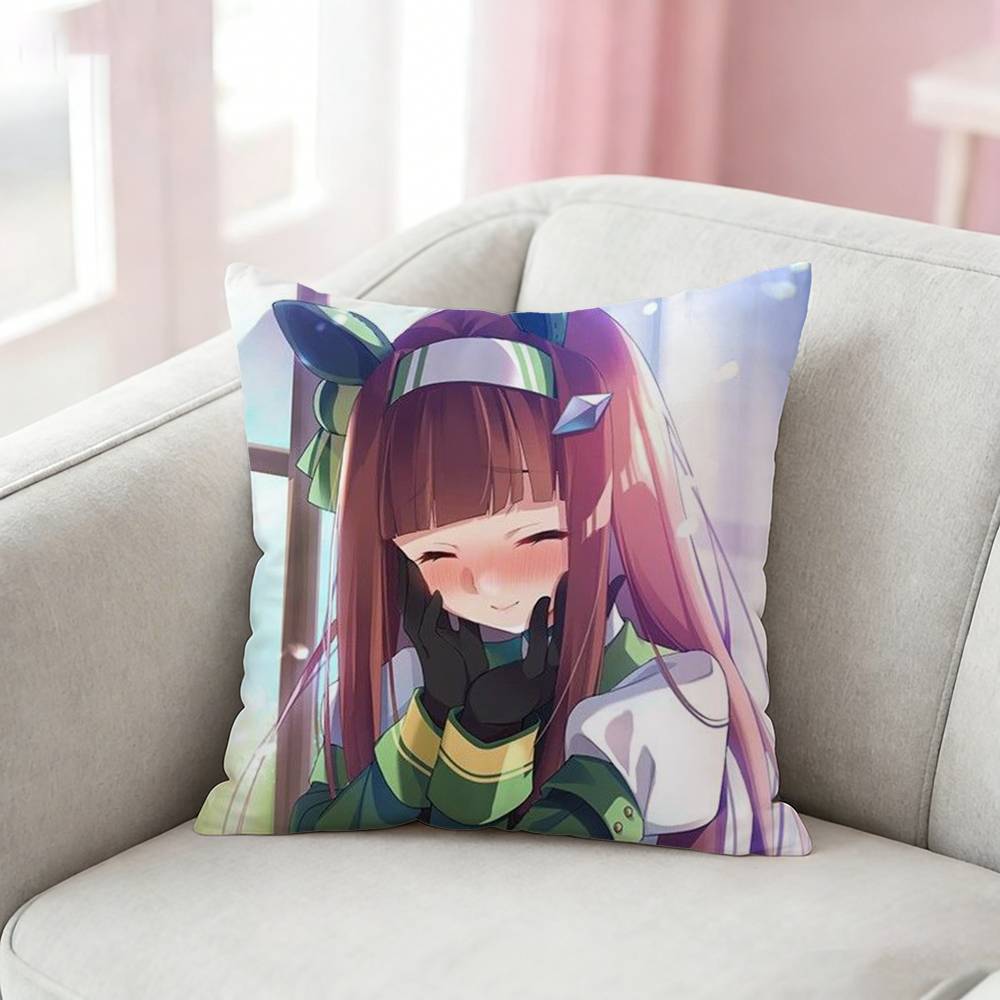 PPretty Derby SSilence Suzuka Pillow Case Cushion Cover Throw Pillow Case For Car Sofa