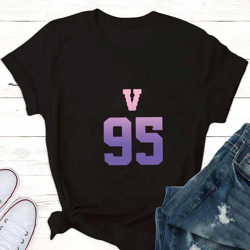 Горячая Распродажа Корейский KPOP BTS Модный Топ Футболка с Коротким Рукавом Кавайные Друзья Летняя Одежда Тот же Стиль Мужская Женская Футболка Kpop Звезда Футболка