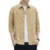Men's Seven-point Sleeve Shirt Spring and Autumn New Korean Version of The Trend Shirt Casual Coat Men's Coat Tooling