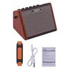 AROMA AG15A 15W Portable Acoustic Guitar Amplifier Amp BT Speaker Builtin Rechargeable Battery