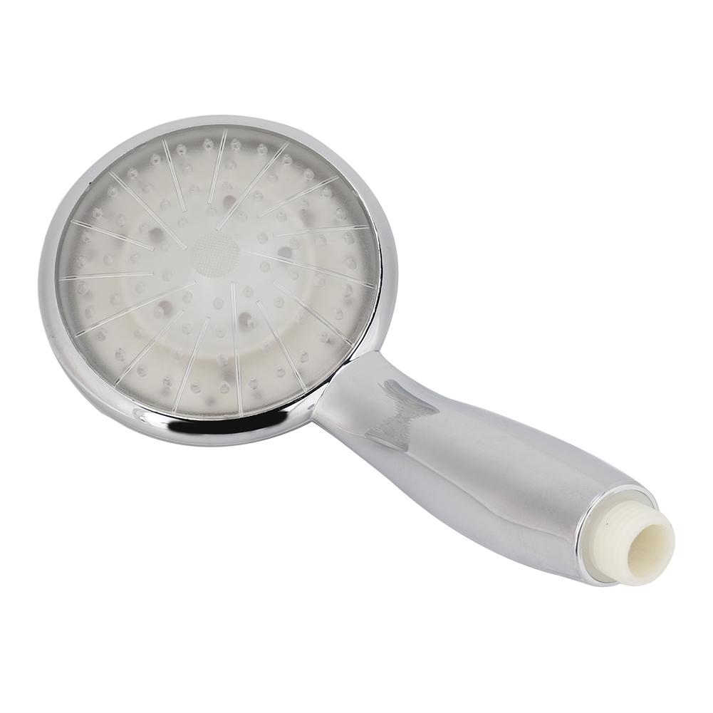 G1/2 дюймовый ручной автоматический светодиодный светильник для душа, семь цветов, круглая лейка для душа