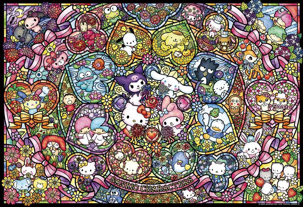 Beverly Пазл Персонажи Sanrio Витраж Сделано из 300 деталей, (26x38см), Япония, 300-173