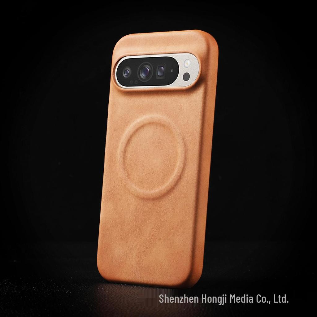 Магнитный чехол-полуобложка из кожи ягненка с защитой от падения для Google Pixel 10