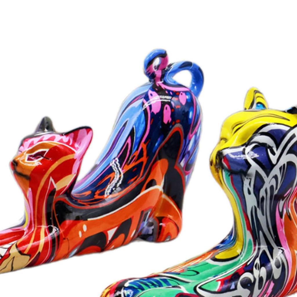 Статуэтка кошки, статуэтка животного, подарки, украшение, скульптура для журнального столика, дома