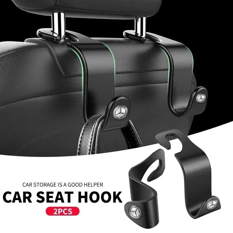 SUD2 1/2pcs Car Seat Headrest Hooks Auto Back Seat Organizer Hangers For Mercedes Benz W166 W212 W213 W246 W176 W205 C180 W167