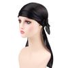 2 шт. шелковистый Durag для мужчин и женщин длинный хвост Durag Wave головные повязки на шею атласный Doo Durag с широкими ремнями