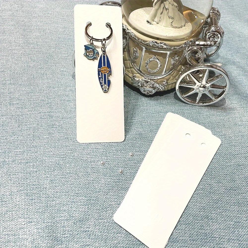 80 шт. Белые брелки для ключей с самозапечатывающимися пакетами, держатели для ювелирных изделий, стеллаж для упаковки для малого бизнеса, практичные и удобные принадлежности