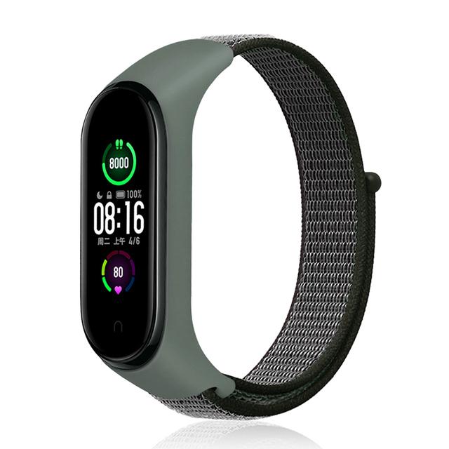 Для Mi Band 10 9 8 7 Ремешок Нейлоновый Спортивная петля часы Аксессуары pulsera correa Mi Band 4 Браслет xiaomi Mi Band 5 6 3 Браслет