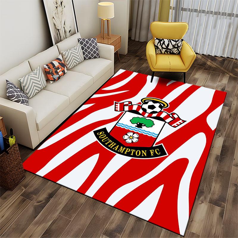 Southampton FC Logo Carpet suitable as a non-slip mat for the living room or bedroom sofa