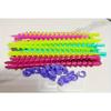 52pcs Mixed Color Spiral Hair Curling Rods - Heat-Resistant Barrels for Salon & Home Use, Durable Plastic Waves & Curls Styling Tools for Women